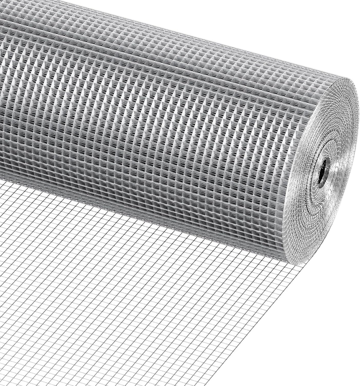 VEVOR Hardware Cloth, 1/4 inch 36in x 50 ft 23 Gauge, Hot Dipped Galvanized Wire Mesh Roll, Chicken Wire Fencing, Wire Mesh for Rabbit Cages, Garden, Small Rodents