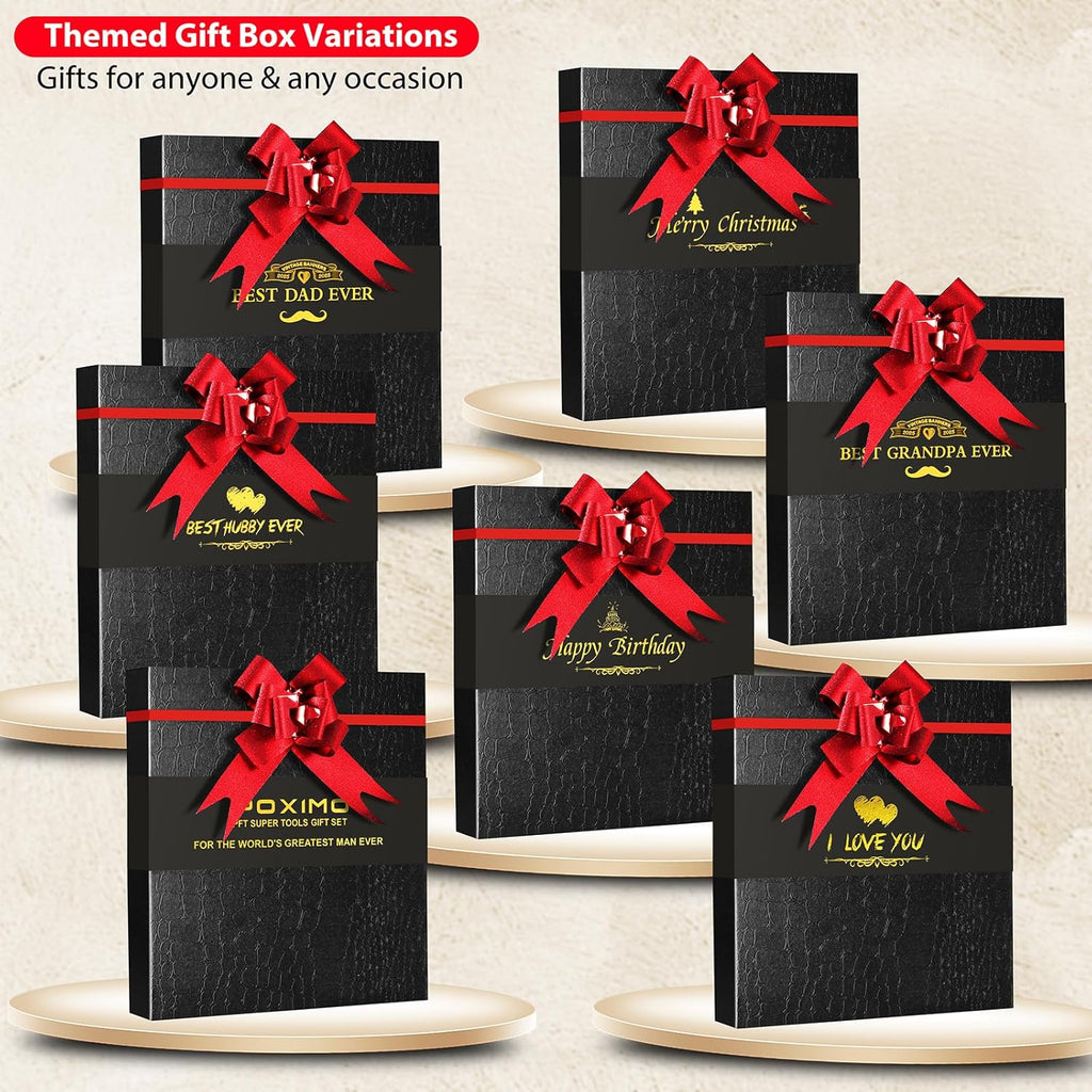 Multitool Gift Set for Men Dad Him, 3-in-1 EDC Survival Kit with 14 in1 Multi-Pliers, Pocket Knife & Tactical Pen | Premium Military-Grade Multi Tools for Camping, Car, Father’s Day, Dad Gifts