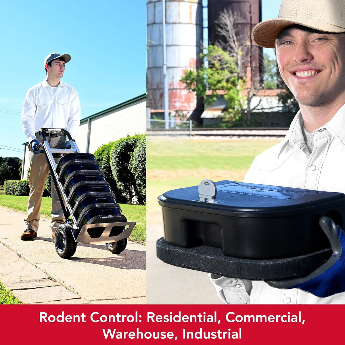EZ Secured® Bait Station – Set of 2 | Made in The USA by VM Products®