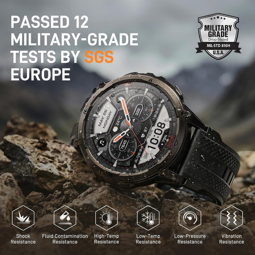 KOSPET ORB 2 Smart Watch Rugged, Dual-Band GPS, 5 ATM & IP69 Waterproof