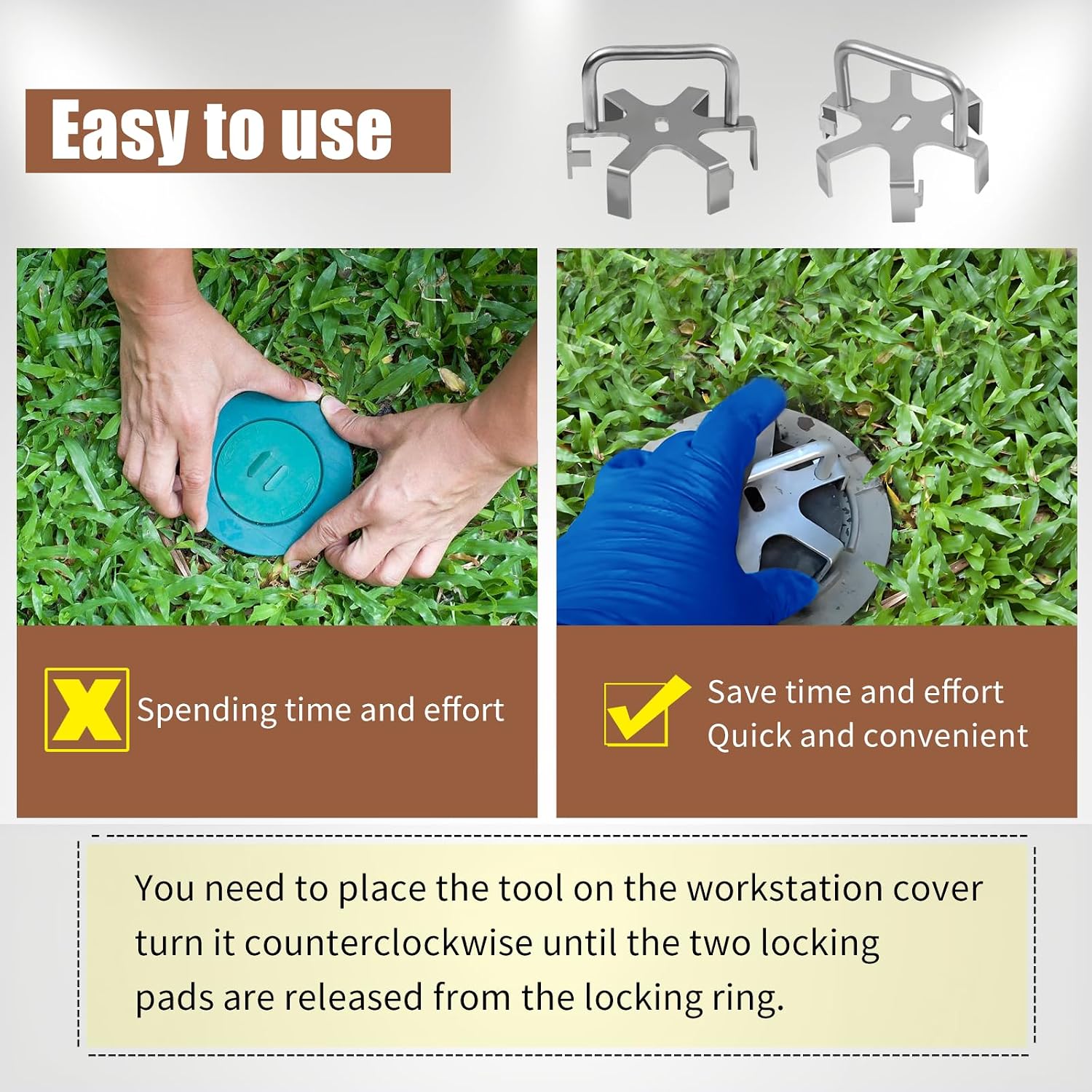 1 Pack Aluminum Access Tool for Termi-te Bait Stations Trap Lid