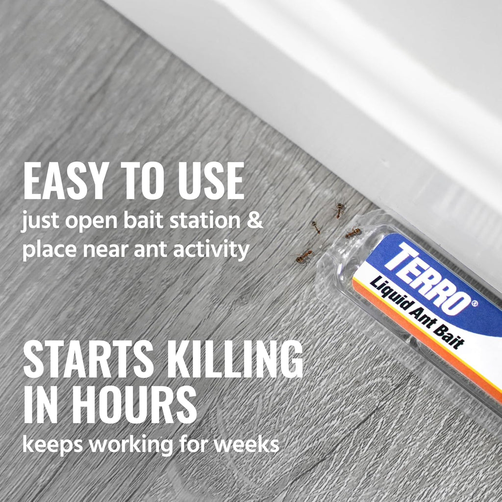 TERRO Liquid Ant Killer Bait Stations, 12-Pack, Indoor Ant Traps, T300B