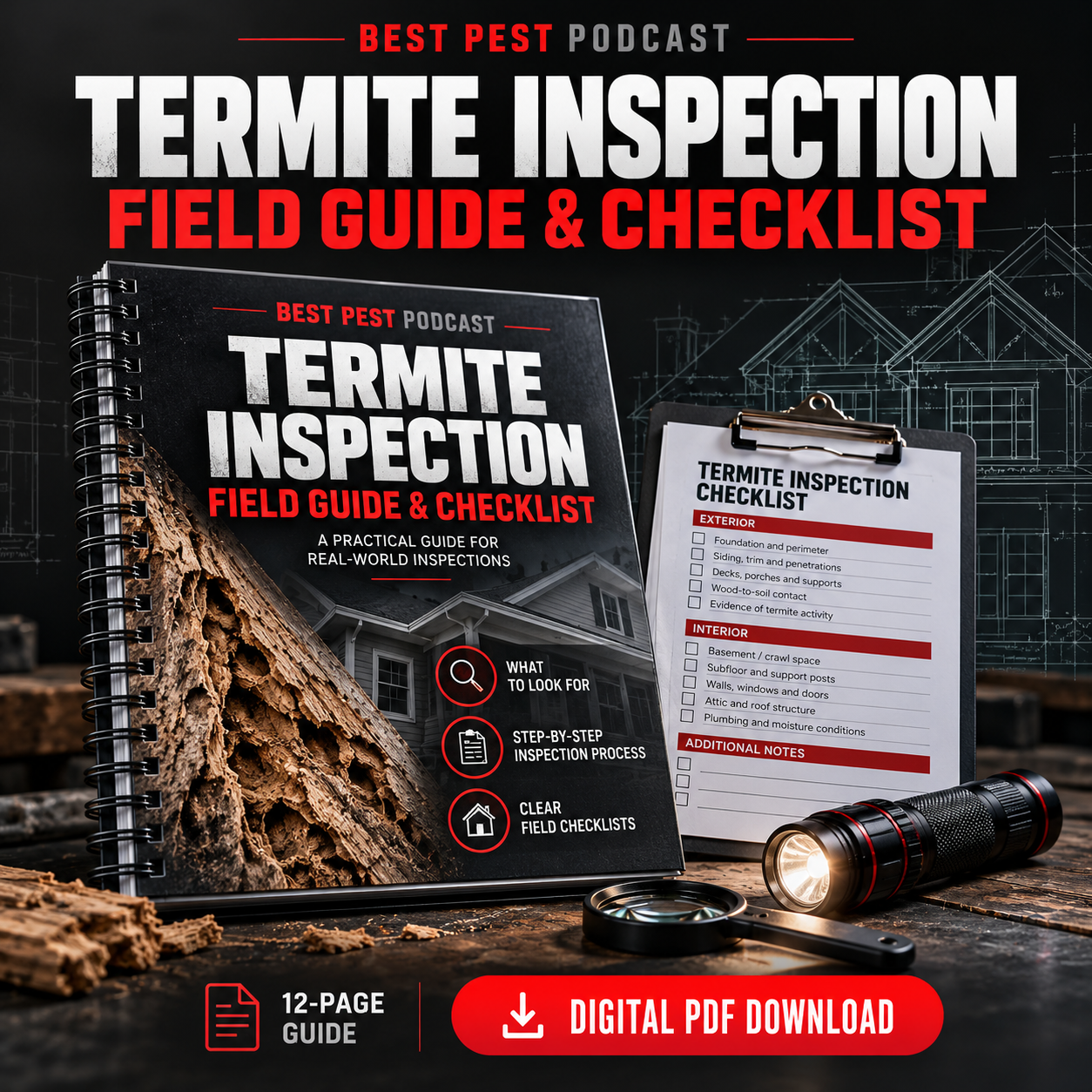 Termite Inspection Field Guide & Checklist – Best Pest Podcast